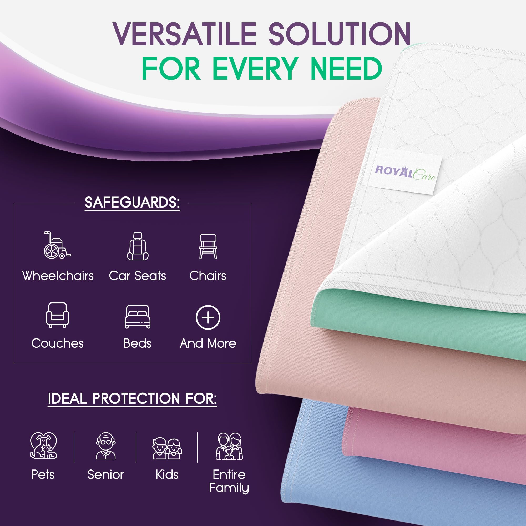 Royal Care capa inferior impermeable que evita filtraciones