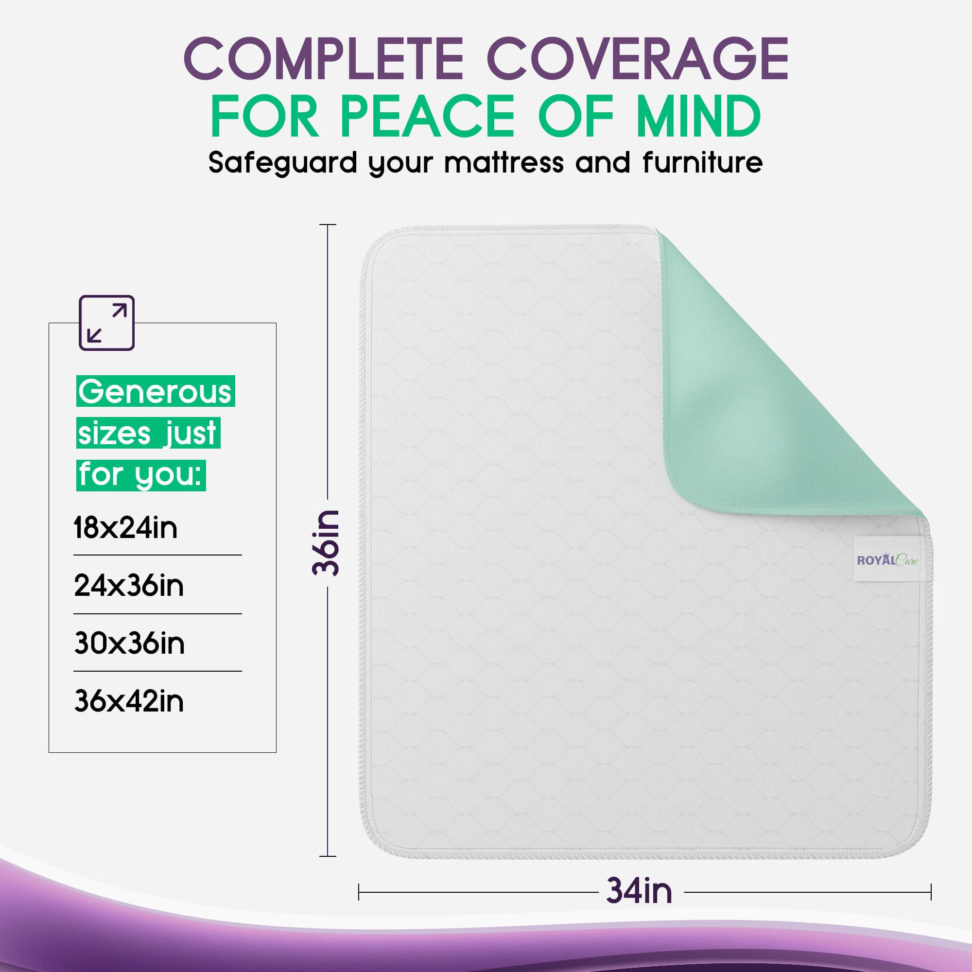 Royal Care protector en cama infantil protege colchón y facilita limpieza