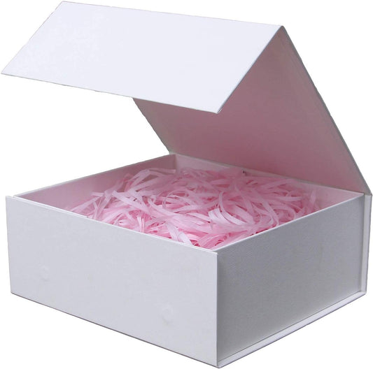 Rsgift caja frontal con tapa cerrada mostrando acabado elegante y protección