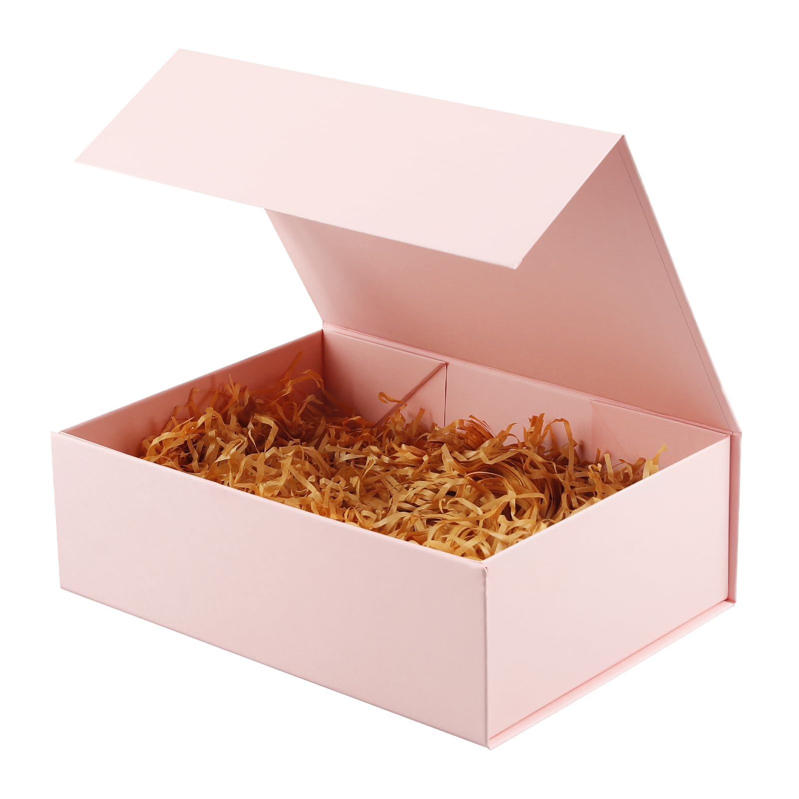 Rsgift caja rosa frontal mostrando presentación elegante y protección