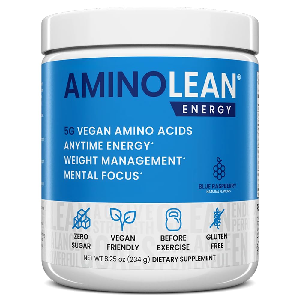 RSP NUTRITION AminoLean envase frontal mostrando etiqueta y beneficios claros
