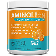 RSP NUTRITION AminoLean Recovery frente del envase, presentación clara y profesional