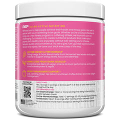 RSP NUTRITION detalle del polvo mostrando textura fina y disolución rápida