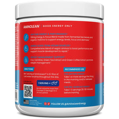 RSP NUTRITION AminoLean disuelto en vaso para energía rápida