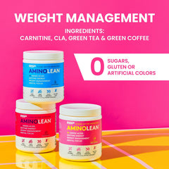 RSP NUTRITION etiqueta de ingredientes que destaca BCAA, EAA y cafeína natural
