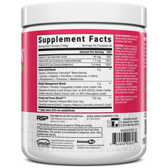 RSP NUTRITION AminoLean tamaño del bote junto a una botella para escala visual