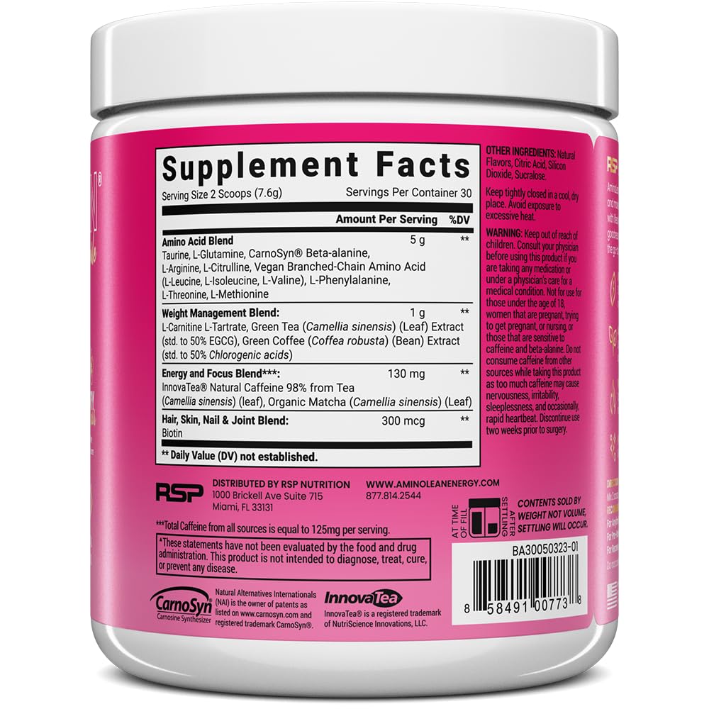RSP NUTRITION deportista en gimnasio usando AminoLean para rendimiento