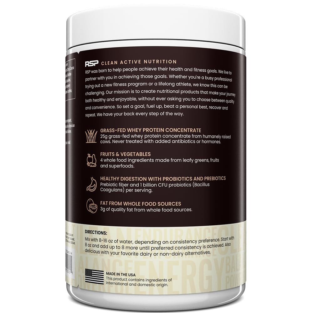 RSP NUTRITION batido TrueFit en mesa de desayuno para una comida balanceada