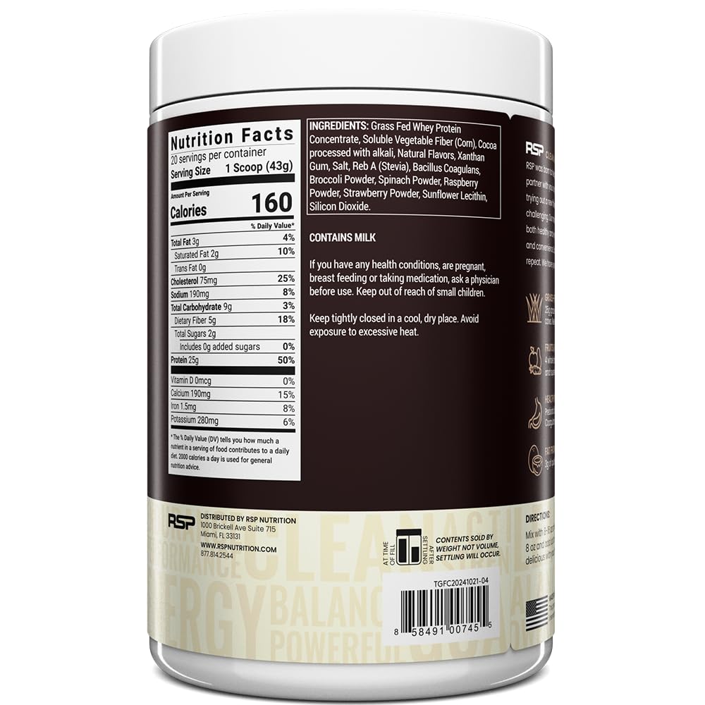 RSP NUTRITION superalimentos y verduras incluidos que refuerzan nutrientes diarios