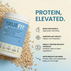 RSP NUTRITION textura del polvo TrueFit mostrando solubilidad y finura