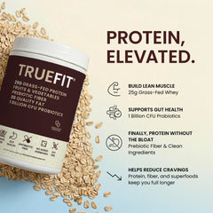 RSP NUTRITION polvo TrueFit en cuchara mostrando textura fina y mezcla fácil