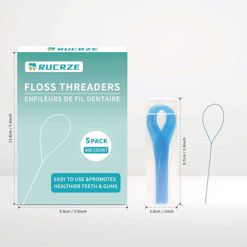 RUCRZE enhebradores junto a hilo dental, bucle universal compatible con cualquier hilo
