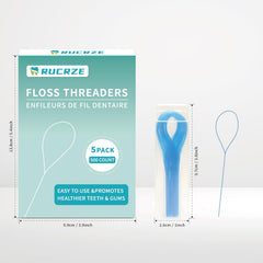 RUCRZE enhebradores junto a hilo dental, bucle universal compatible con cualquier hilo