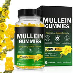 Ruduwu frasco frontal de gomitas mullein, fácil identificación y conveniencia