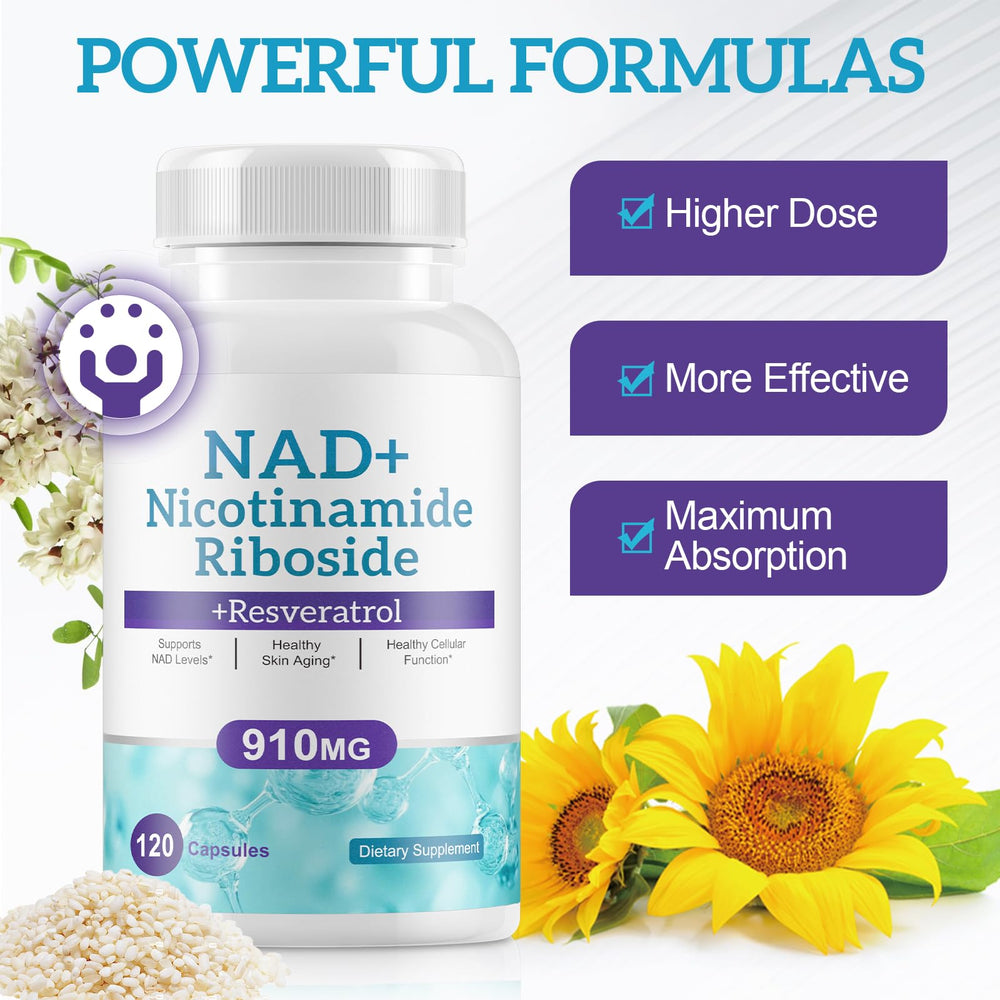 Ruduwu NAD+ bote de 120 cápsulas, suministro práctico.