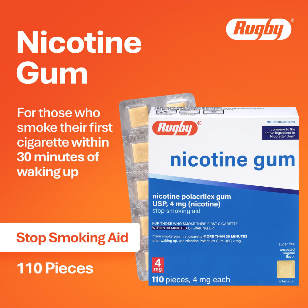 RUGBY LABORATORIES chicle en mano para comparar tamaño y demostrar conveniencia de uso