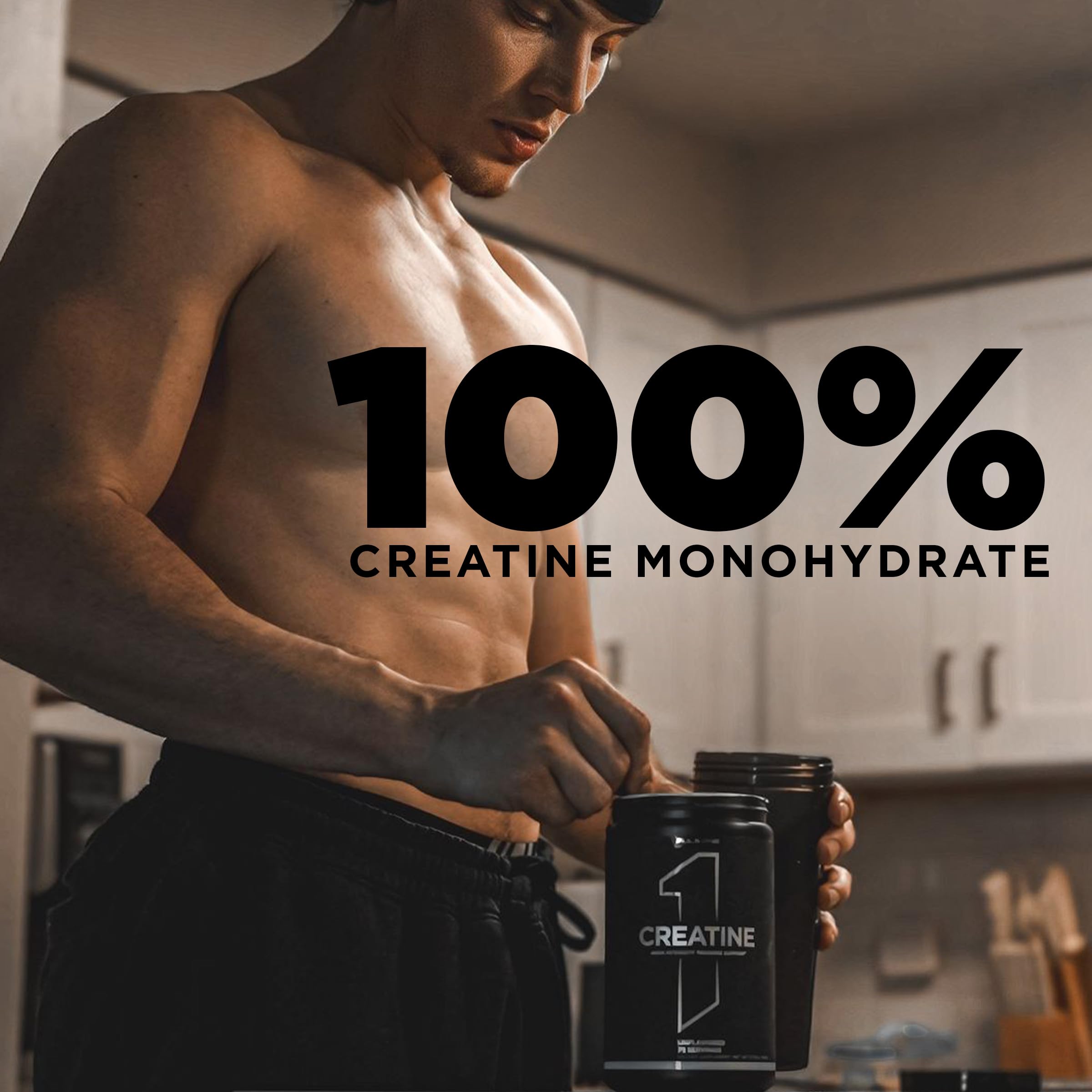 Rule 1 Proteins creatine detalle de la textura micronizada facilita mezcla rápida