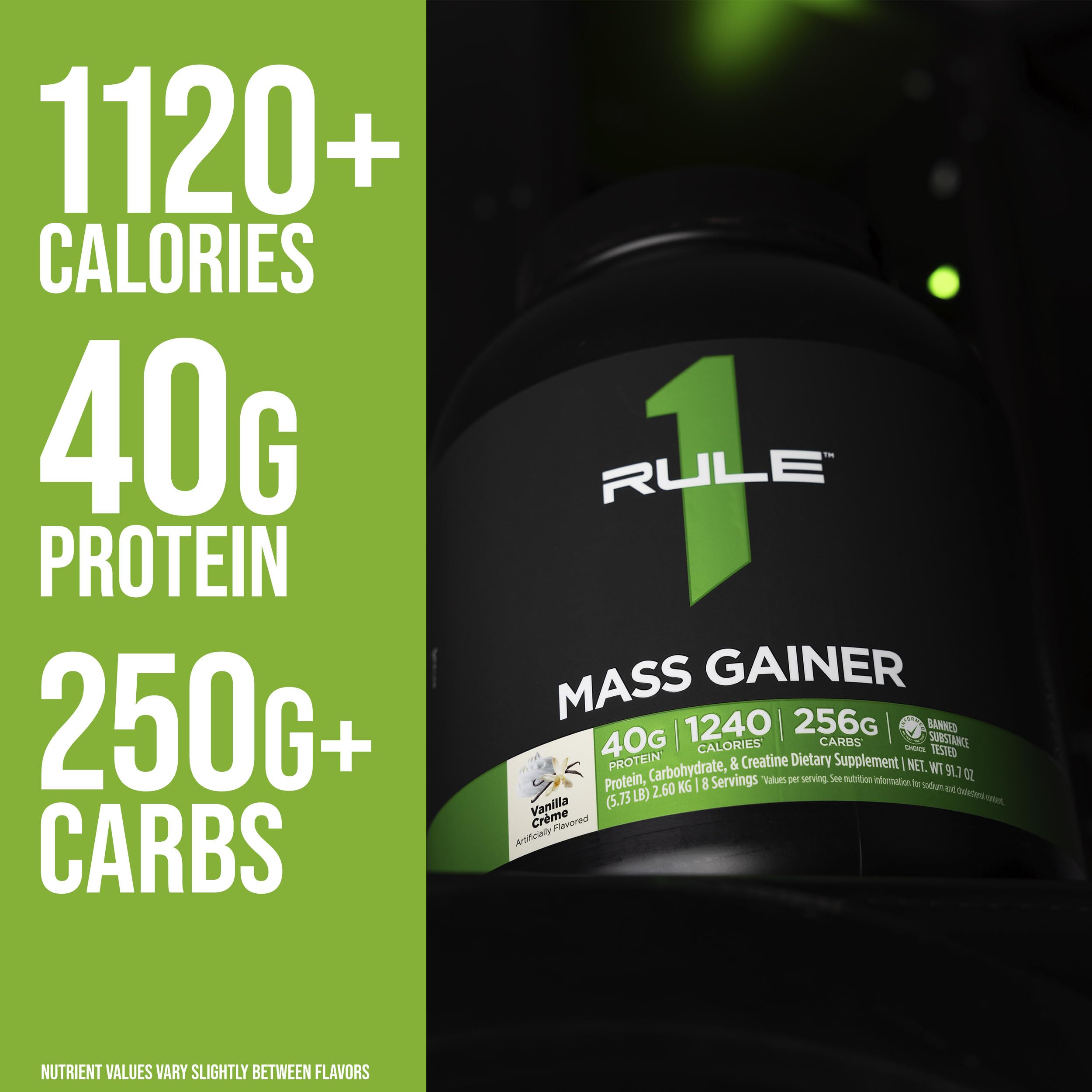 Vaso con batido Vainilla Crème de Rule 1 Proteins energiza entrenamientos