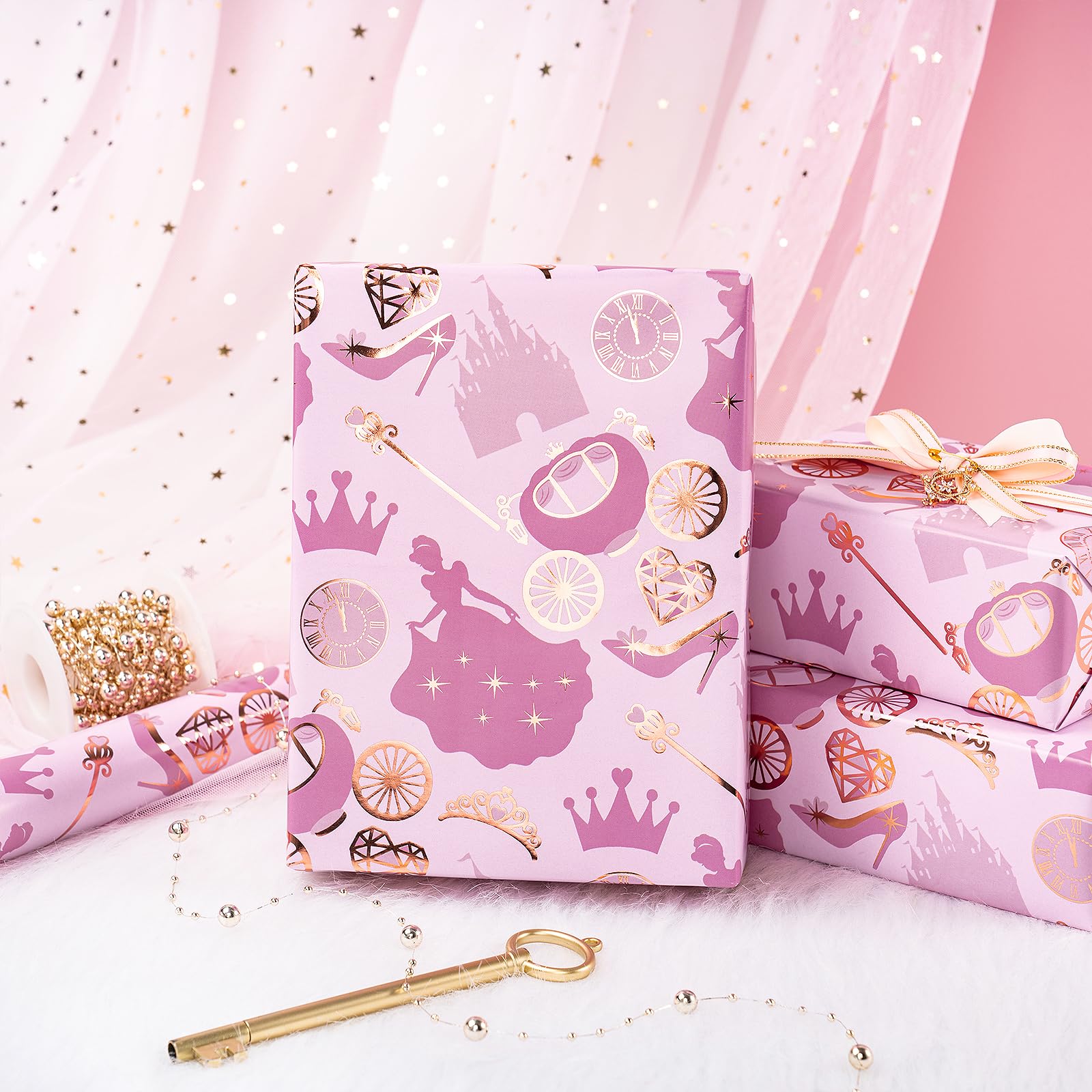 RUSPEPA detalle del motivo de castillo y carroza, ideal para temáticas infantiles