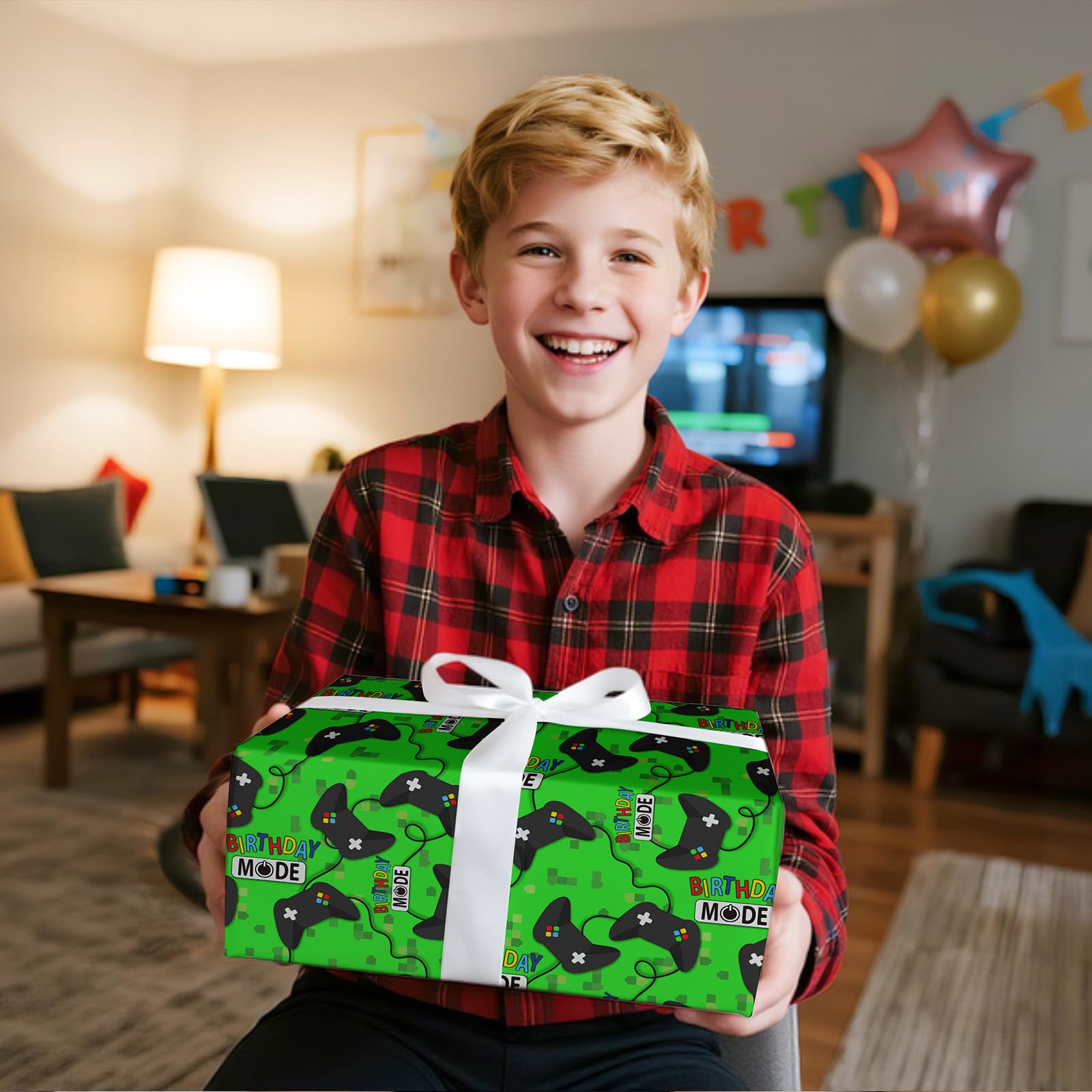 RUSPEPA regalo envuelto con diseño, ideal para cumpleaños infantiles