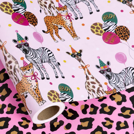 RUSPEPA reverso leopardo rosa elegante perfecto para un acabado chic