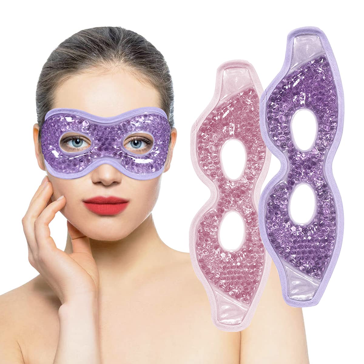Ruzzut mascarilla frontal mostrando ajuste cómodo y orificios de ojos