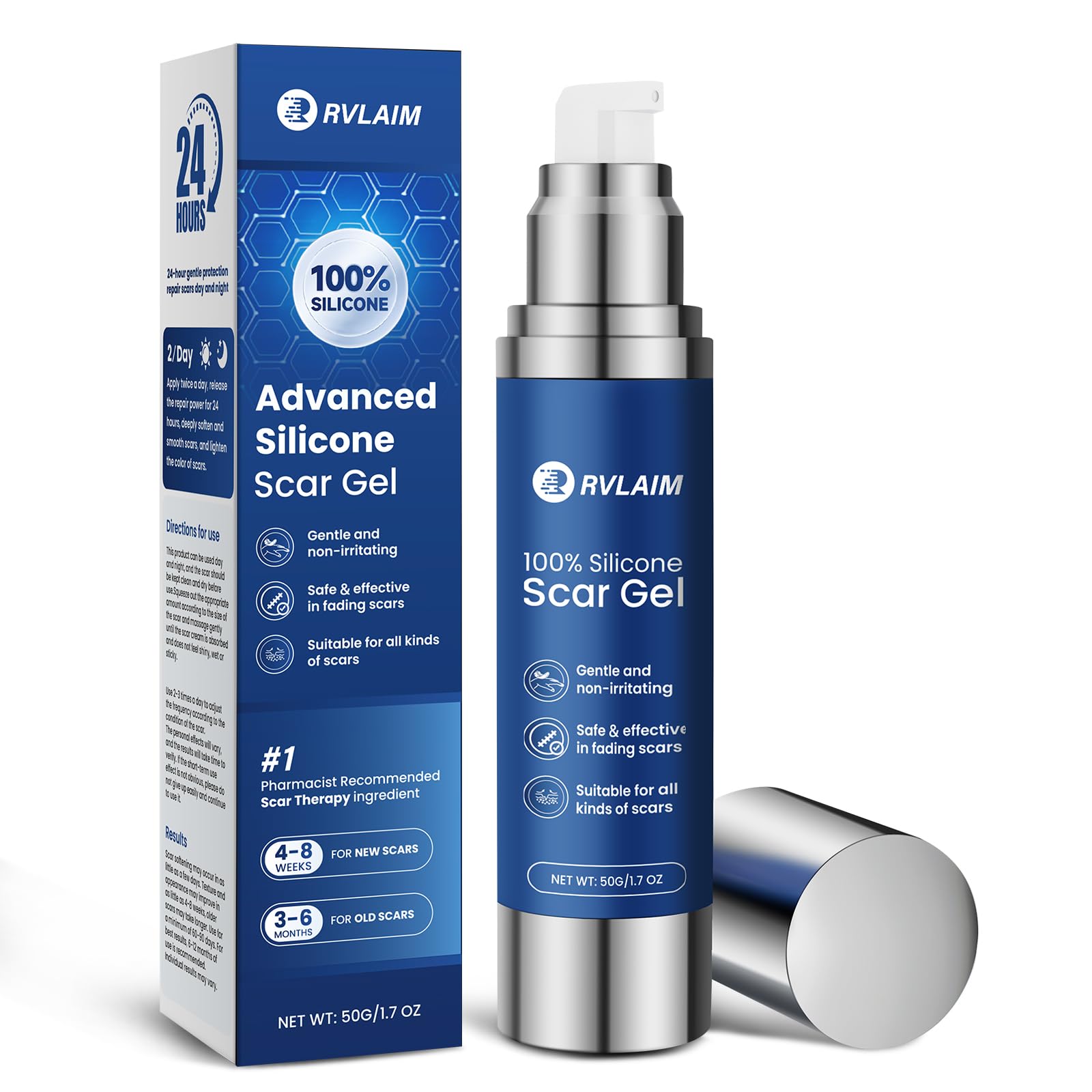 Rvlaim tubo frontal mostrando el envase y volumen 50 ml beneficio presentación clara