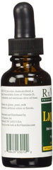 Comparación de tamaño de Rx Vitamins Liqui-D3 1 fl oz junto a moneda para escala