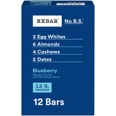 RXBAR frontal del empaque caja de 12 barras, conveniente para llevar