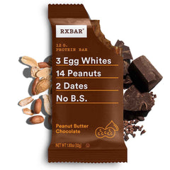 RXBAR detalle de textura que destaca ingredientes naturales