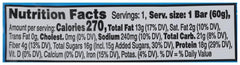 RXBAR en mano mostrando porción 2.1 oz y tamaño práctico para llevar