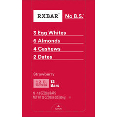 RXBAR barra junto a café y fruta para un desayuno equilibrado