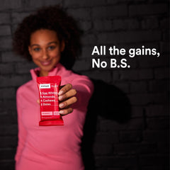 RXBAR etiqueta nutricional destacando 12g de proteína por barra