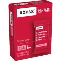RXBAR barra en mano mostrando tamaño ideal para un snack rápido