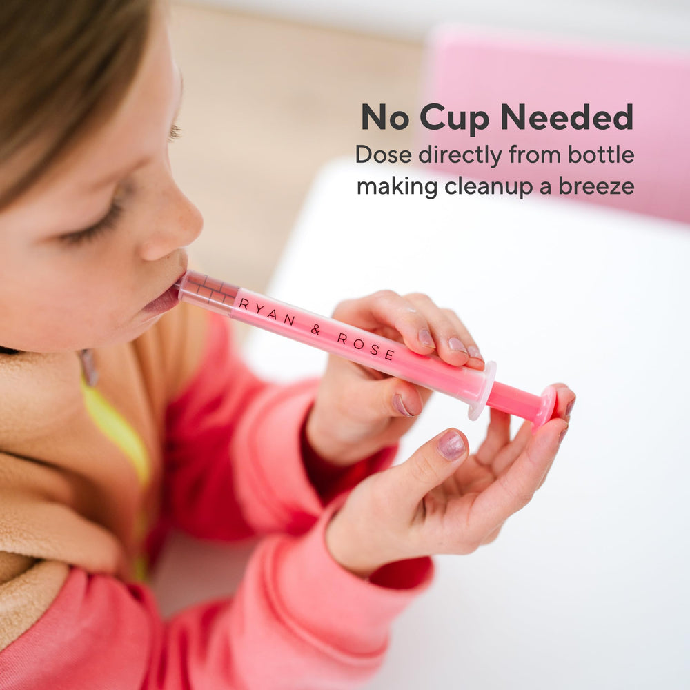 Ryan & Rose Cutie Dose etiqueta y diseño, compatibilidad con botellas comunes