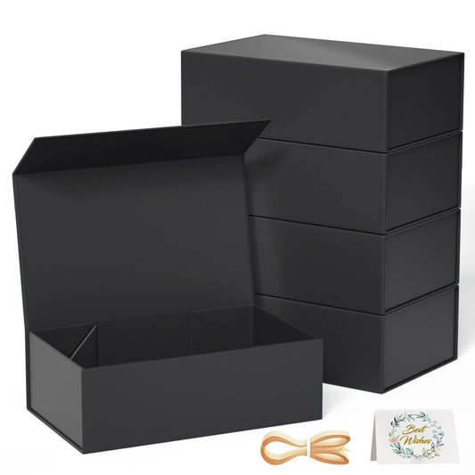 RYDDOY frente de caja negra elegante que mejora la presentación