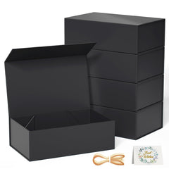 RYDDOY frente de caja negra elegante que mejora la presentación