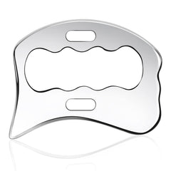 Rylpoint frente del gua sha mostrando diseño y beneficio de ergonomía