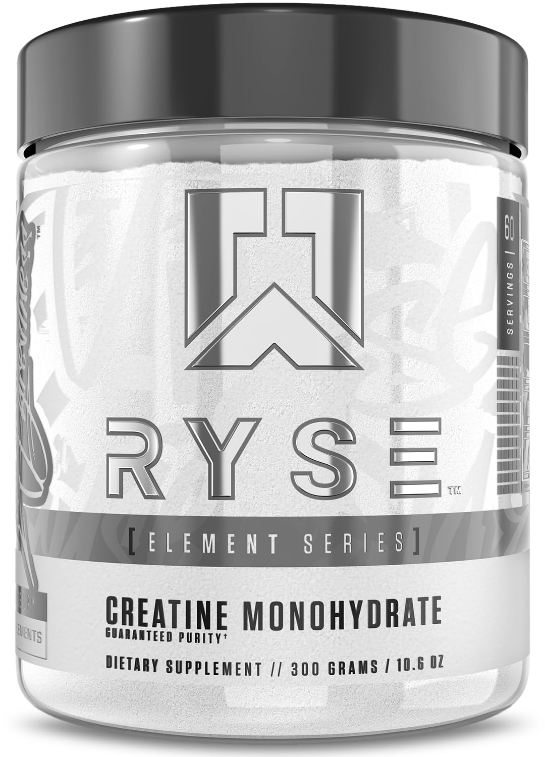 RYSE Up Supplements envase frontal, creatina pura para fuerza