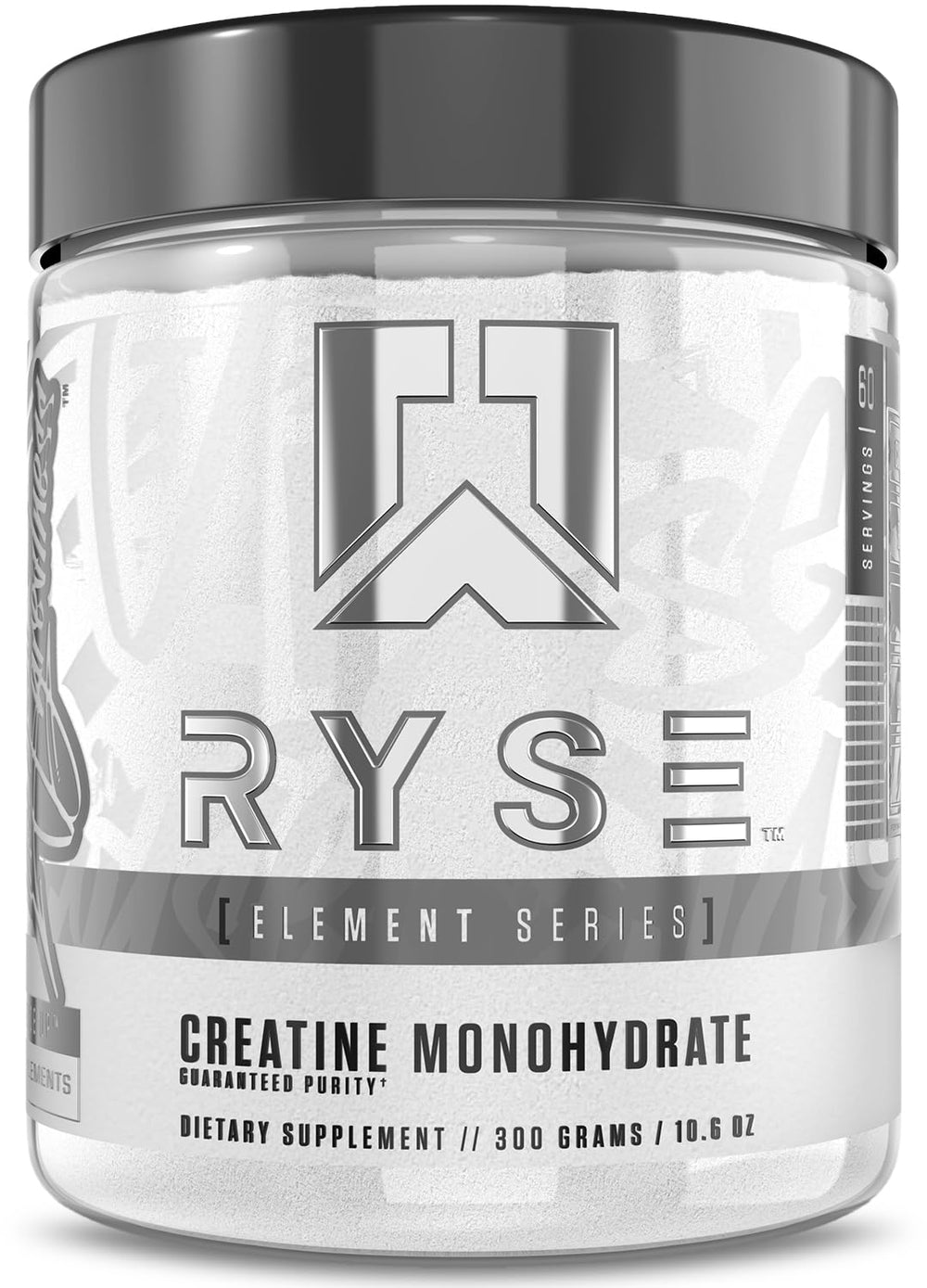 RYSE Up Supplements envase frontal, creatina pura para fuerza