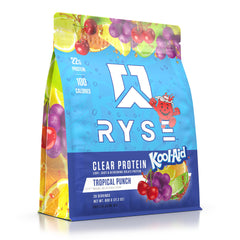 RYSE etiqueta con ingredientes limpios y sin colores artificiales