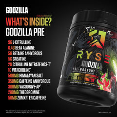 RYSE Up Supplements vaso mezclado listo para beber ayuda energía pre entreno