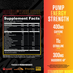RYSE Up Supplements polvo en cuchara destacando textura fina
