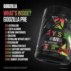 RYSE Up Supplements bebida preparada mostrando color y mezcla clara