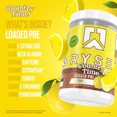 RYSE Up Supplements bebida mezclada en vaso representando mezcla fácil y refrescante