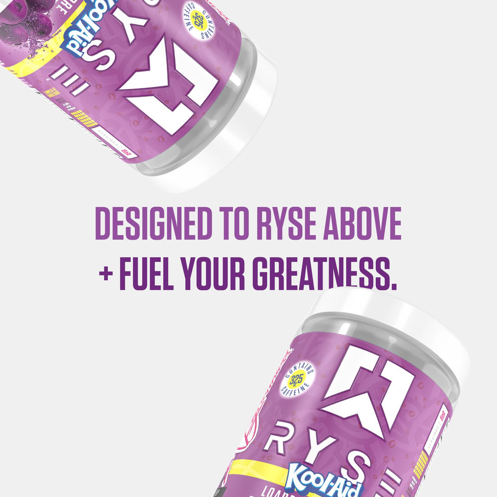 RYSE Up Supplements en gimnasio junto a toalla mostrando uso práctico