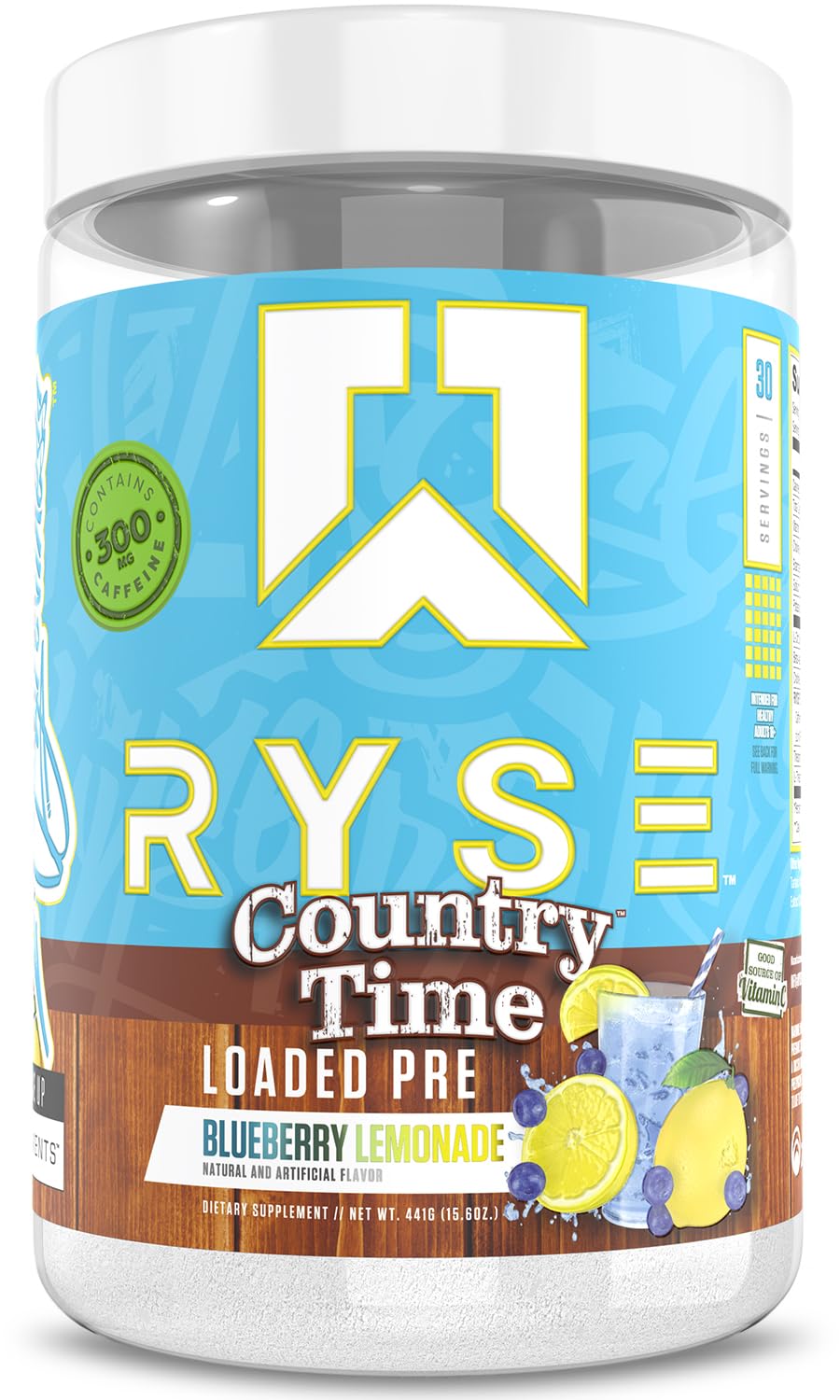 RYSE frontal del envase mostrando diseño y tamaño para identificación