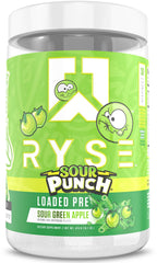 RYSE envase frontal mostrando marca y beneficios visibles
