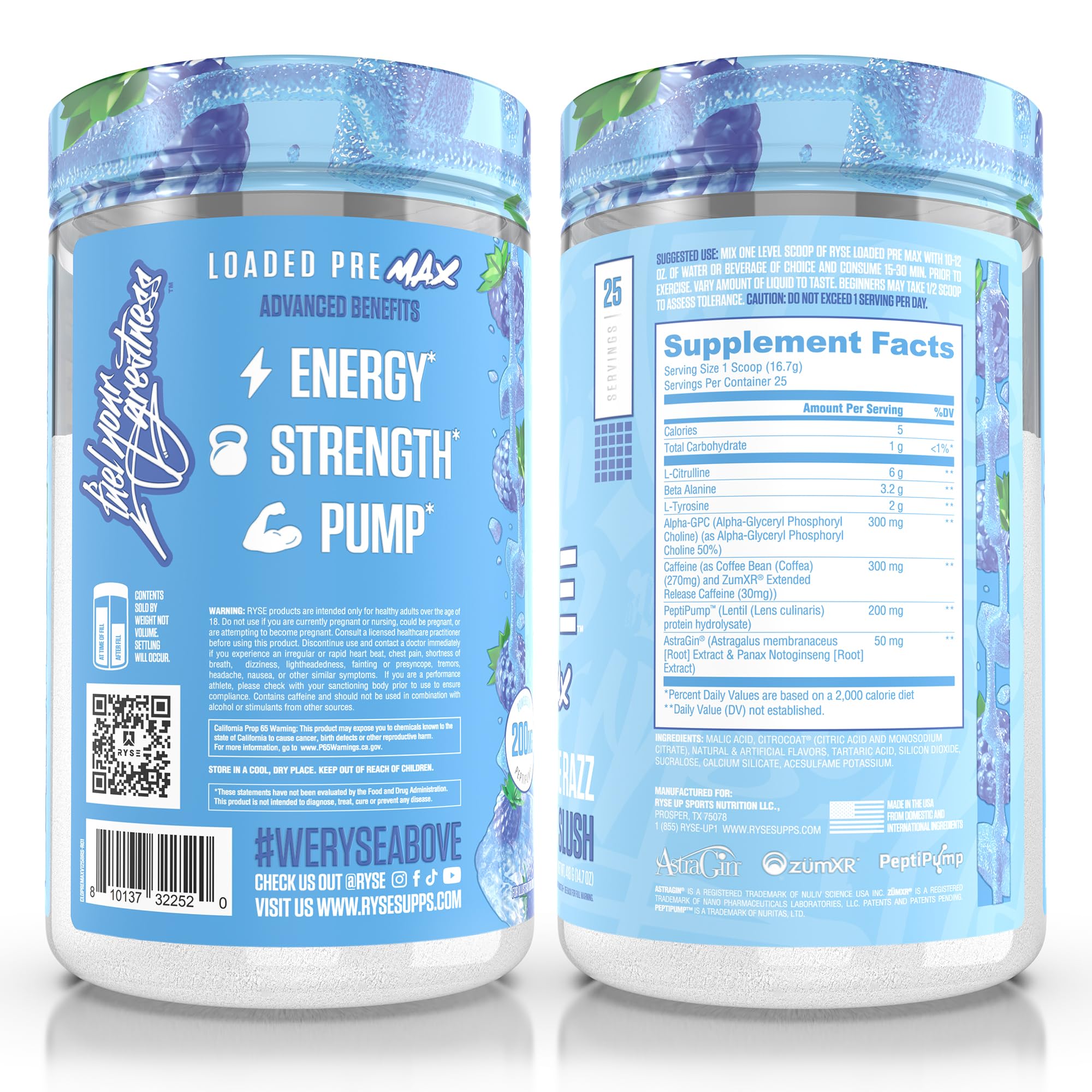 RYSE Up Supplements atleta en gimnasio usando pre entreno para potencia y enfoque