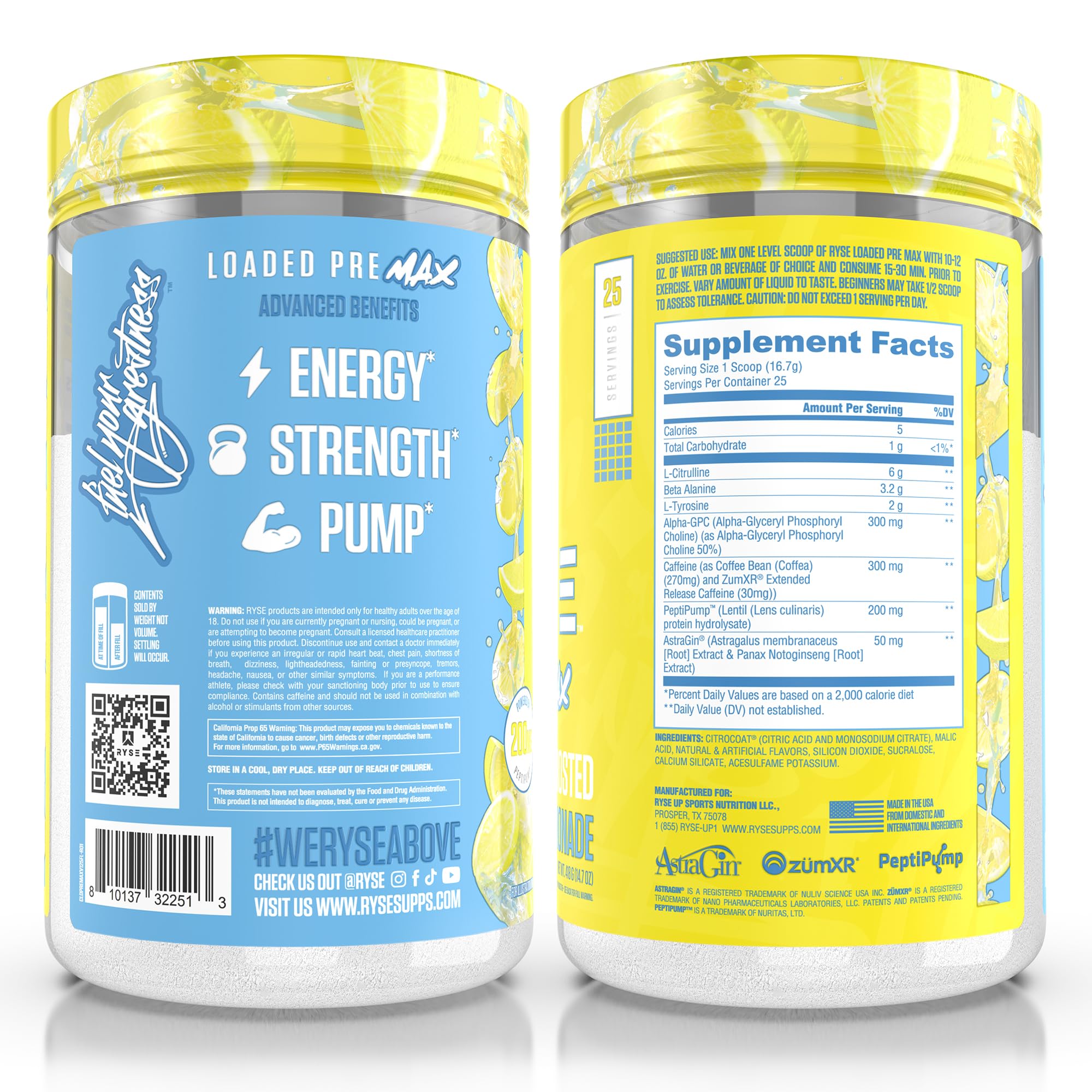 RYSE Up Supplements en escena lifestyle con atleta demostrando enfoque y bombas